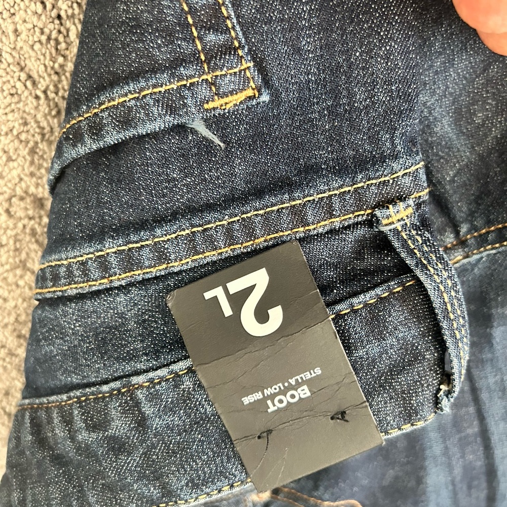 Express Dark Blue Boot Cut Jeans